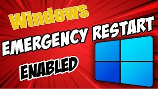 Windows 10/11 Emergency Restart Option | Force Restart Windows PC Laptop  | Windows 11 Tips | 2024