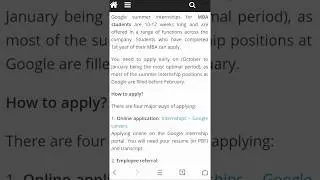 How to get internships at google