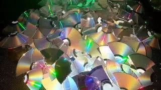 Переработка 100шт DVD-дисков
