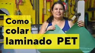 Como colar laminado PET - Como usar cola de contato