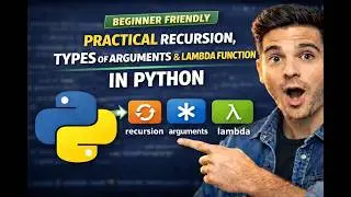 Python Recursion, Lambda & Arguments Made Easy (With Practical Examples) | #19