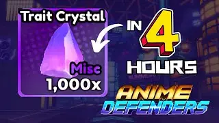 Fastest way to get trait Crystals | Anime Defenders