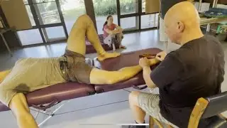 Deep foot and leg massage. Brandon massaging Richie part 5