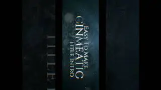 Cinematic Title Intro #filmora #aftereffects #cinematictitle #cinematic