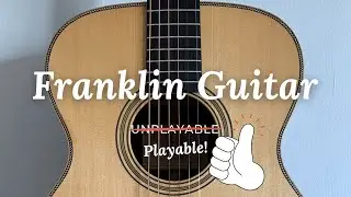 This is what happens after a Franklin guitar's been made playable again...