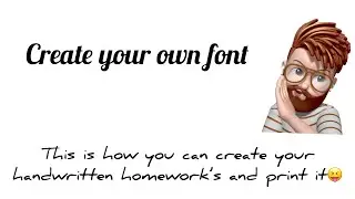 How to Create custom fonts using Mobile | Draw your own font | How to use Fontise app | iPhone / iOS