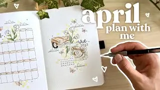 APRIL 2023 bullet journal setup 🌼 plan with me