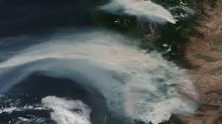 Hurricane Kay Brings Rain to the Southwest While Wildfires Rage to the North