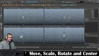 Autodesk Maya 2019 -Move, Scale, Rotate and Center Object Tools