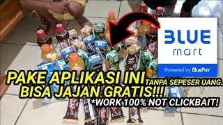 CARA DAPETIN MAKANAN ATAU MINUMAN GRATIS DI APLIKASI BLUEMART!!! TANPA SEPESER UANG