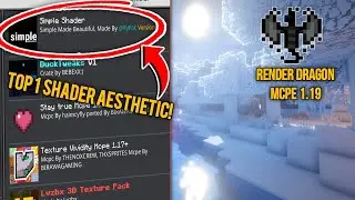 Wow Ini Dia Top 1 Shader For mcpe 1.19 SIMPEL Aesthetic Shader + Support Render Dragon!
