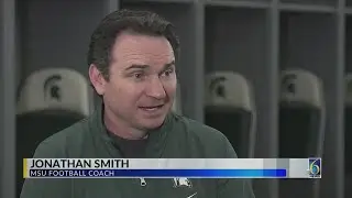 New Michigan State football coach Jonathan Smith starting to understand recruiting in Midwest