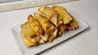 Лаваш с начинкой. Бурек с мясом. Lavash with stuffing.