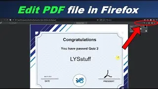 Edit PDF file in Firefox