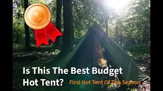 Best 1 Person Budget Hot Tent | Pomoly Titanium Ti Mini 0.6 Stove #hottent #wildcamping