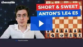 1.e4 e5 Opening explained by GM David Anton