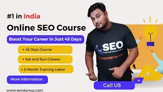Become an SEO Expert in 45 Days – Get Certified and Boost Your Career! with our Online SEO Course