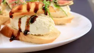 Easy, Tasty Peach/ Fig Bruschetta Recipe!