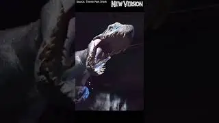 Jurassic World Ride - NEW Indominus Rex Animatronic! Comparison