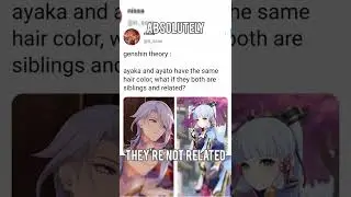 ayaka and ayato not sibling (meme)