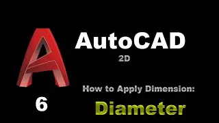AutoCAD - How to Draw Diameter Dimension - 006