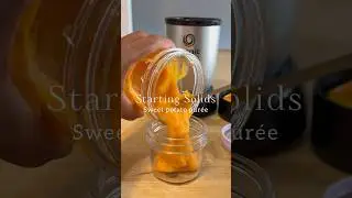 Starting solids - Sweet potato purée