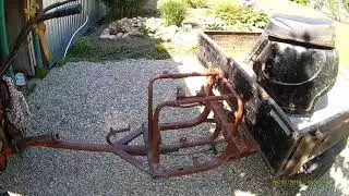 Trailer for a walk-behind tractor with your own hands cascade (FROM ANT)
