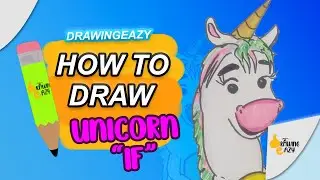 How to Draw Unicorn IF Easy