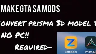 How to make 3d models for gta sa in Android in 2 minutes| gta sa modding 2023