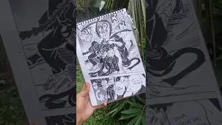 Drawing manga panels untill I get 1million subscribers ✨❤️ day 25❤️ #mangaartist#demonslayer#shorts