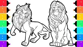 The Lion King Coloring Pages | Coloring Nala and Simba