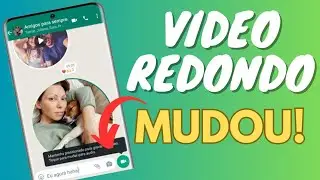 Veja a nova maneira de enviar vídeos instantâneos (redondos) no Whatsapp.