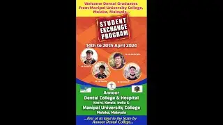 Student Exchange Program in collaboration with Manipal University College, Malaysia (MUCM)