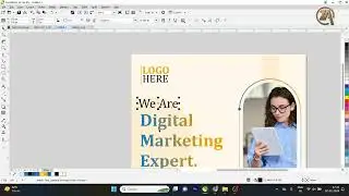 How to Create digital marketing post design in Coreldraw| #za #ahsansabri #coreldraw #gfxmentor