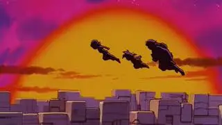 Pan y Trunks caen sobre Goku - Español Latino
