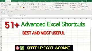 Top 51 Advanced Excel Shortcut Key 2022 || best excel shortcut in hindi || 