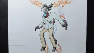 How to draw Siren Man Mecha Boss step by step