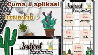 CARA MEMBUAT LOCKSCREEN JADWAL PELAJARAN || di PicsArt