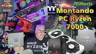 Montando PC AMD Ryzen 7000 passo a passo 👉 Ryzen 7950x + 128GB DDR5 + Placa Mãe Asrock X670e PRO ...