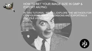 HOW TO SET YOUR IMAGE SIZE IN GIMP & EXPORT A PNG