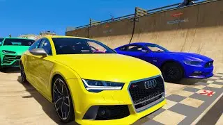 GTA V SPIDERMAN SOLO Epic Mega Parkour Challenge \ New Cars, Motorcycle, Helicopter, Mega Truck