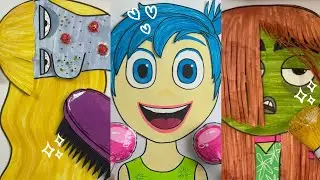 [✨Paperdiy✨] INSIDE OUT 2 Makeup & Skincare❤️DISGUST | JOY | ENNUI #asmr #papercraft