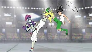 GON meets AKAZA ( animated-manga ) EPISODE 1