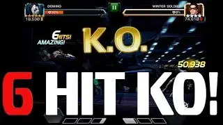 6 HIT WINTER SOLDIER KO! | DOMINO BEAST MODE!| MARVEL CONTEST OF CHAMPIONS
