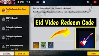 Eid Special Video Redeem Code | FREE FIRE REDEEM CODE | Eid Special Music Video Redeem Code