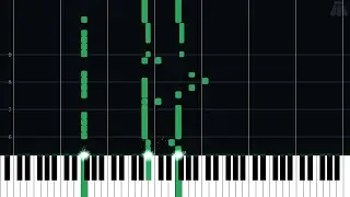 Intro & Gameplay Music - Xevious - Intermediate Piano Tutorial