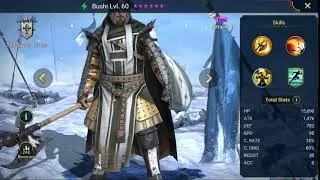 Raid Shadow Legends Hero Showcase Bushi lv 60