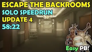 Escape The Backrooms SOLO Speedrun - UPDATE 4 (