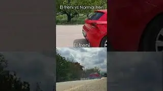 Stopping with the handbrake