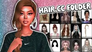 sims 4 female hair cc folder alpha & maxis match mixed